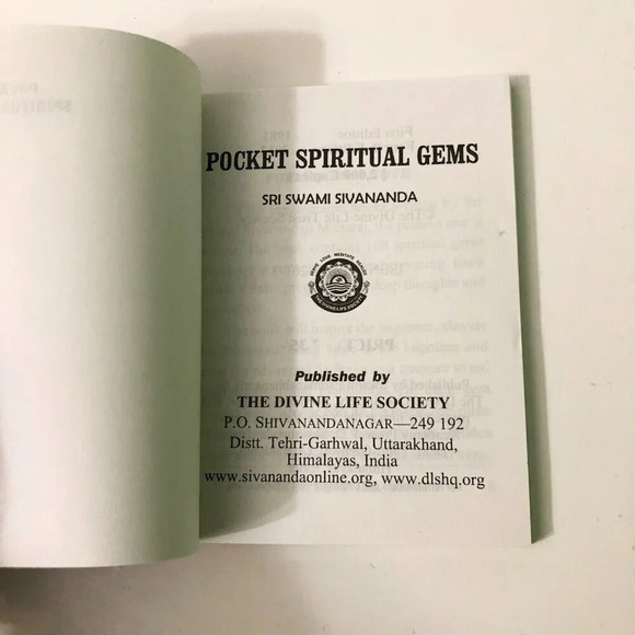 2008 Pocket Spiritual  Gems by Swami Sivananda Pocket Book - Picture 4 of 14